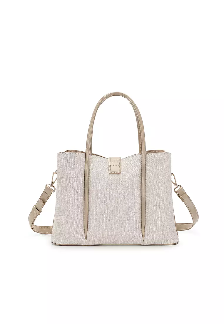 Women's Top Handle Bag / Sling Bag / Crossbody Bag / Shoulder Bag - White