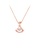 Glamorousky white Simple Temperament Plated Rose Gold Skirt Pendant with Cubic Zirconia and 316L Stainless Steel Necklace 5281FAC1235B42GS_1