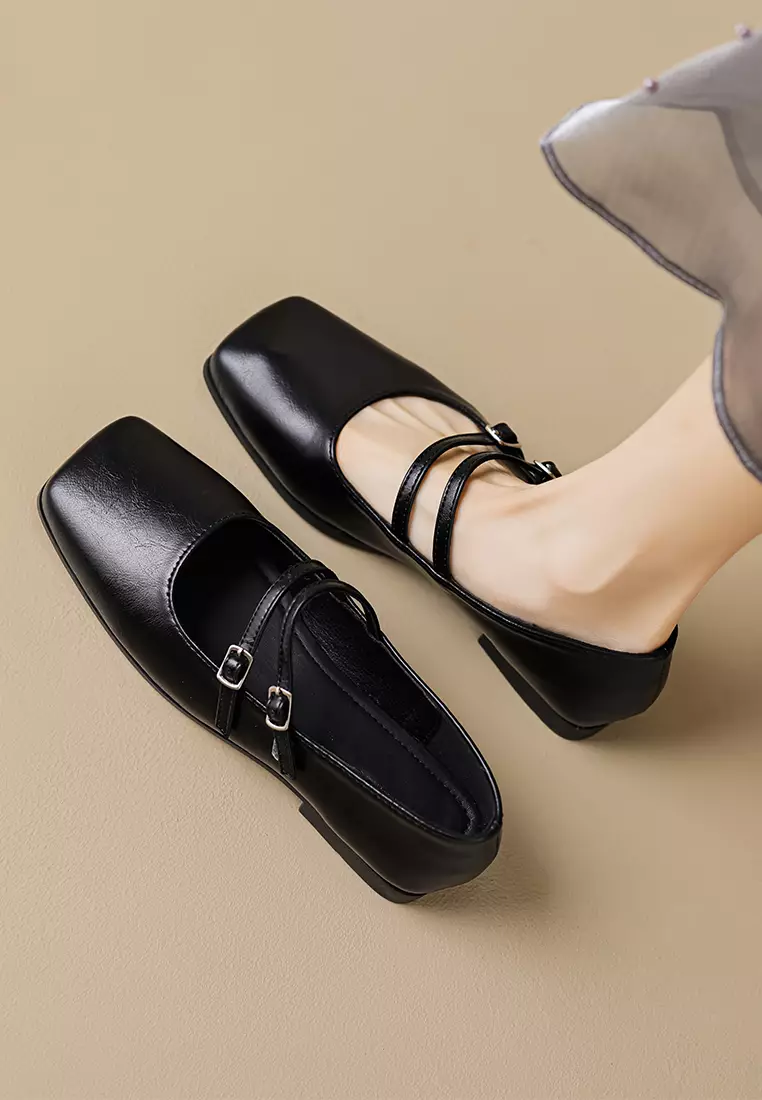 Double Strap Mary Jane Shoes WW8393-1