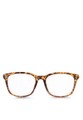 Rimeszalora 心得 豹紋方框眼鏡, 飾品配件, 眼鏡