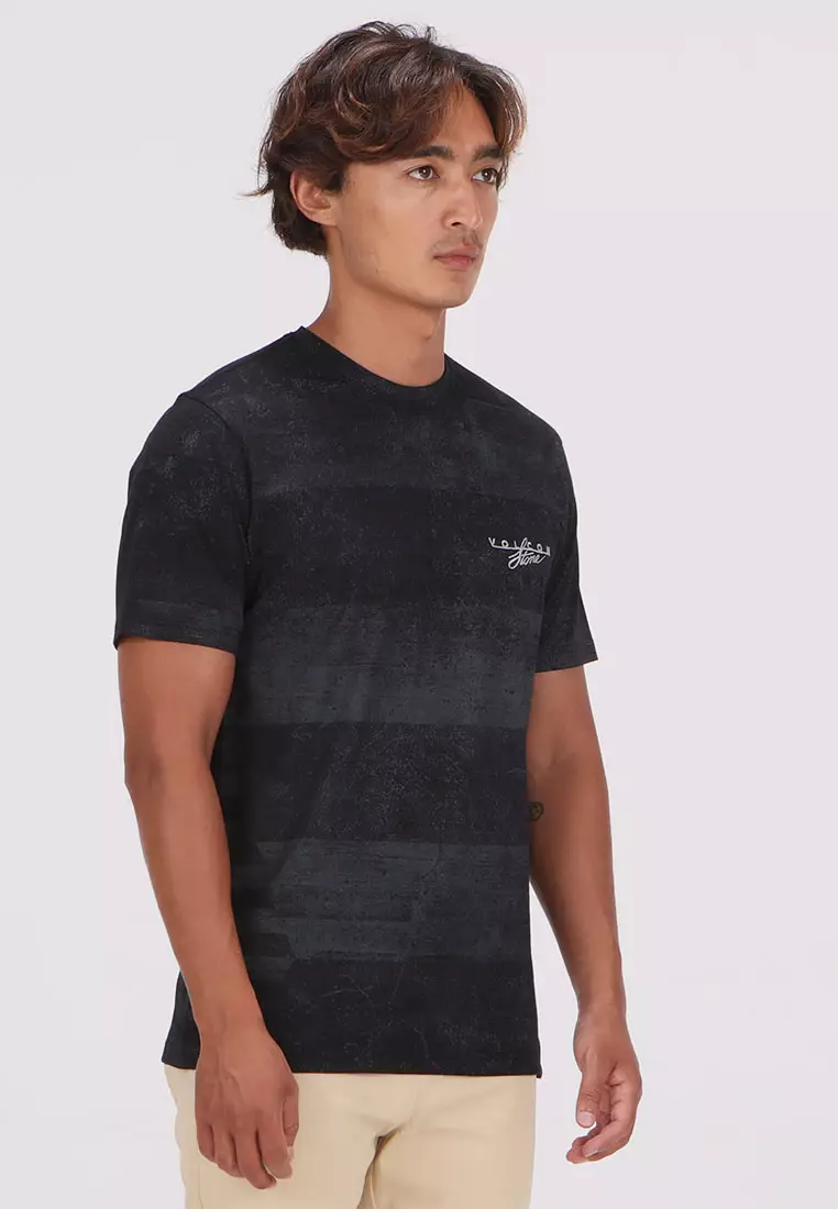 MCT AIR COOLED STRIPE SHORT SLEEVE TEE BLACK