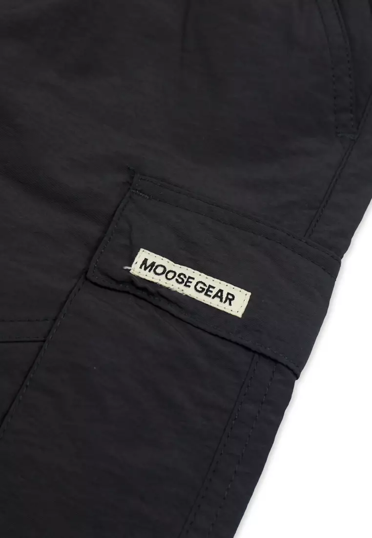 Boys Cargo Jogger Pants with Embroidery Details