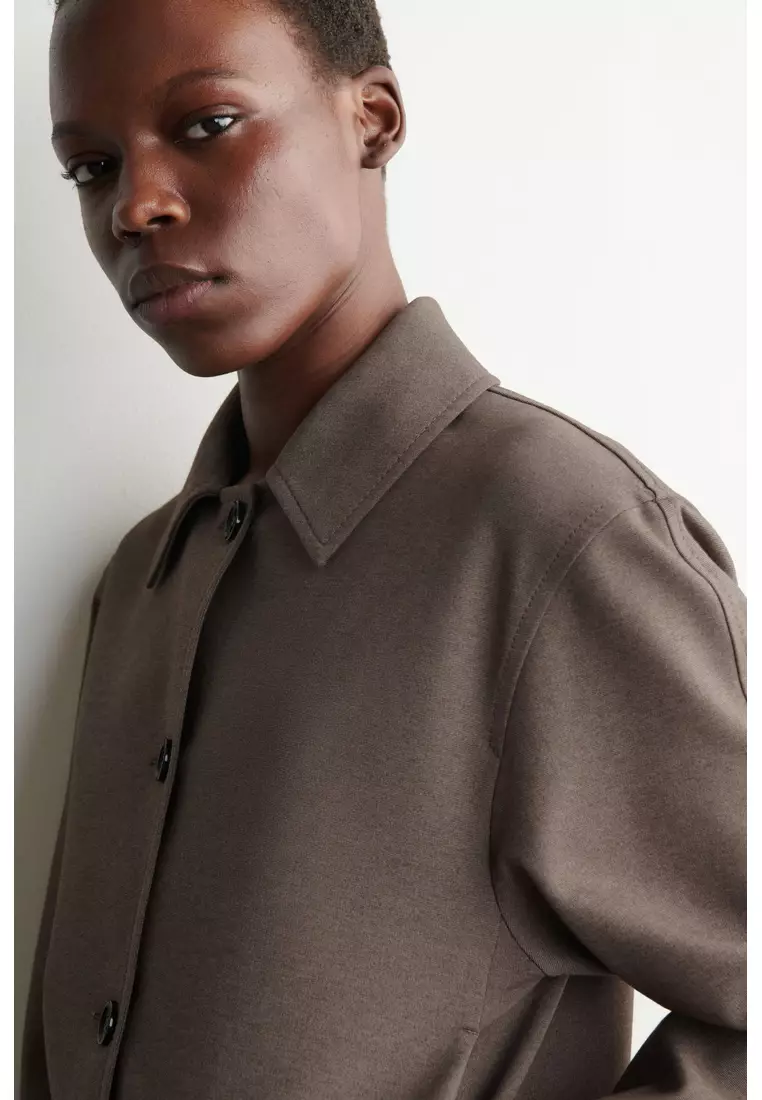 ROUNDED JERSEY JACKET