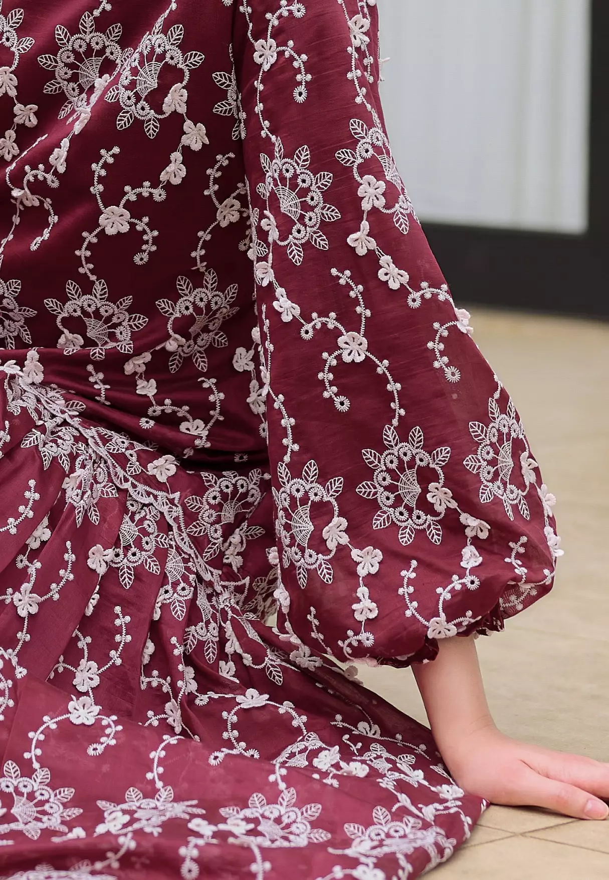 Alma Dress - Burgundy