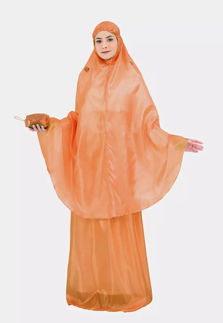 Cotton Bee - Mukena Traveling Syamma Sulam Pouch Mika Prayer Set