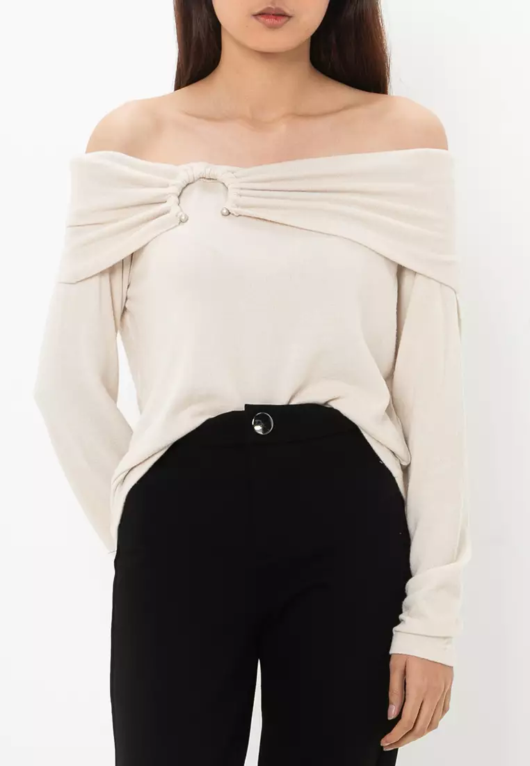 Esther Long Sleeves Off Shoulder Top