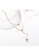 Air Jewellery gold Luxurious Double Peas Necklace In Rose Gold 08CC1AC038C2B8GS_4