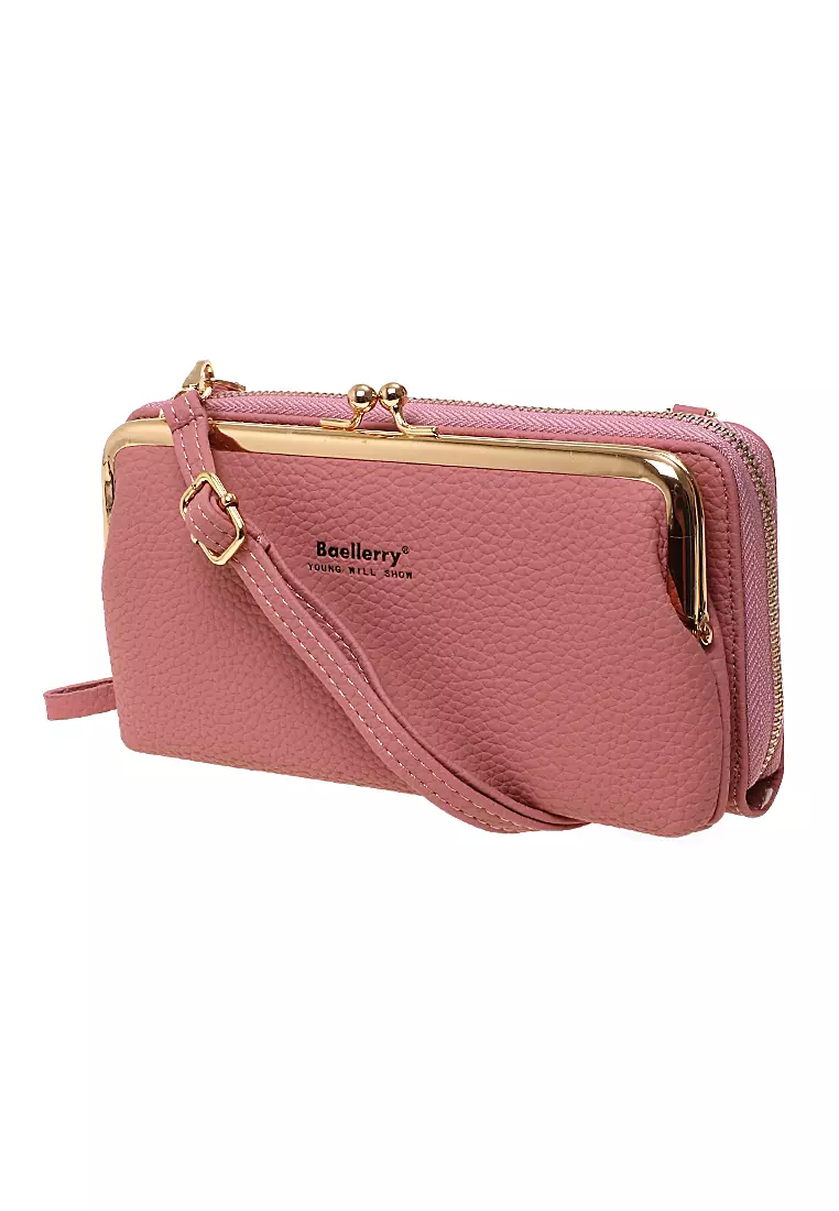 Tas Selempang Wanita Sling Bag Dompet Hp Multifungsi Many Slot Material PU Leather ORIGINAL