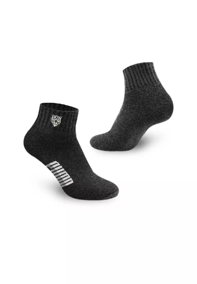 Puma Men’s Embroidered Thick Sports Ankle Socks 3 pairs in a pack PMSEG11