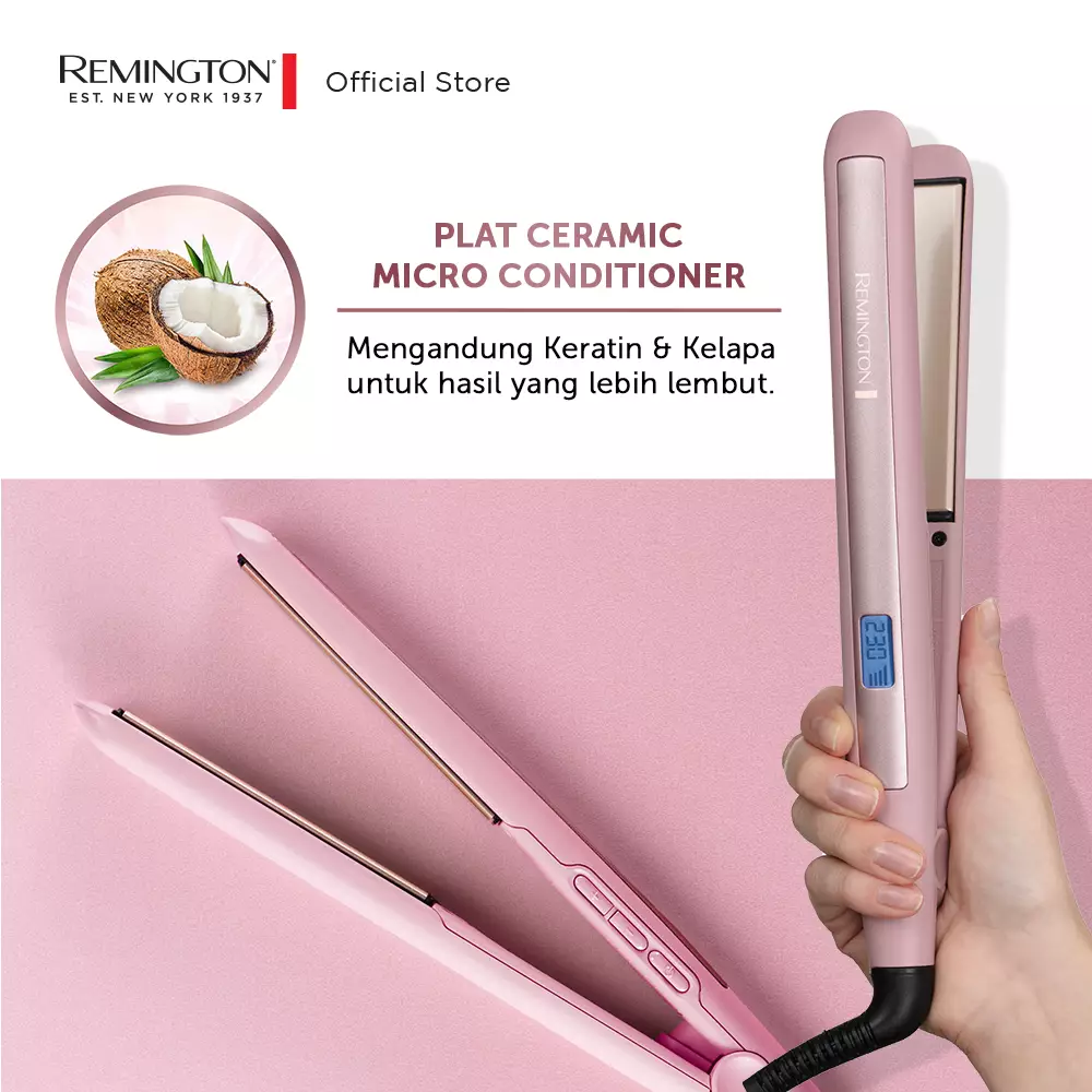Remington Catokan Pelurus Rambut Coconut Smooth S5901
