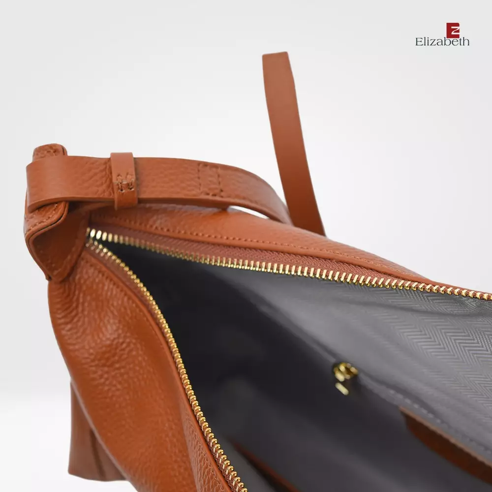 Tas Elizabeth Genuine Leather Sling Bag 0720-0482 Brickred