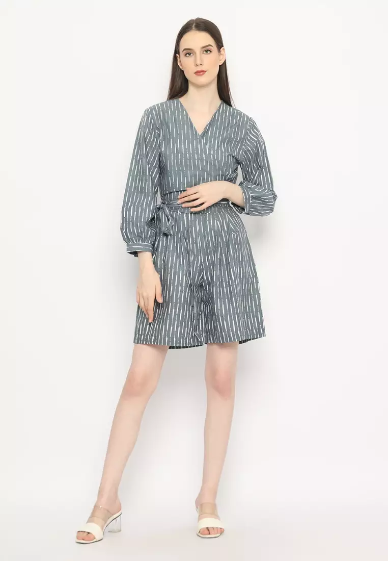 Setelan Alisha Nuria Midi Grey