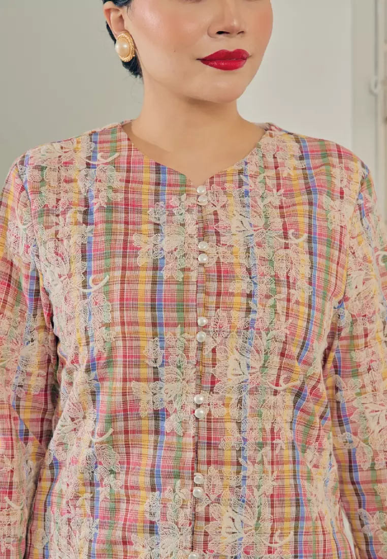 KURUNG NONA SET in Anggerek Red