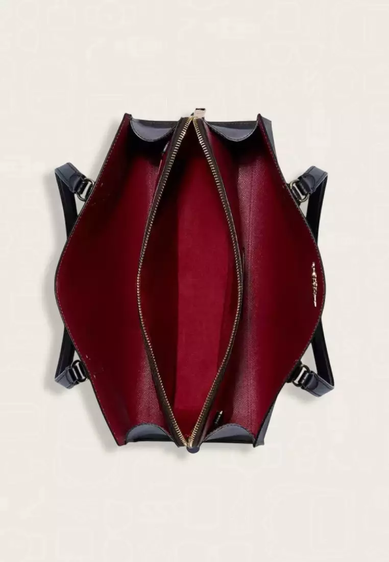 Coach Tatum Carryall In Signature Canvas Brown Black