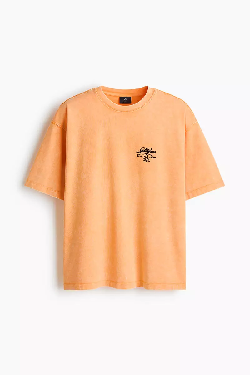 Oversized Fit Printed cotton T-shirt