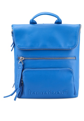 Desigual blue Urban Flap Backpack 9FC17AC5CB456BGS_1