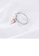 Glamorousky white 925 Sterling Silver Fashion Simple Geometric Round Freshwater Pearl Adjustable Ring 6BCDEAC3A245C1GS_3
