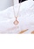 Glamorousky white Fashion and Simple Plated Rose Gold Four-leaf Clover Pendant with Cubic Zirconia and 316L Stainless Steel Necklace 1C450AC4B2693EGS_3