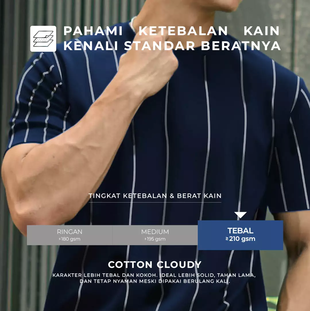 Kale Uranus Navy / Cotton Cloudy / Kaos Boxy Fit / Kaos Korea / Atasan Kaos Pria / Kaos Basic Pria