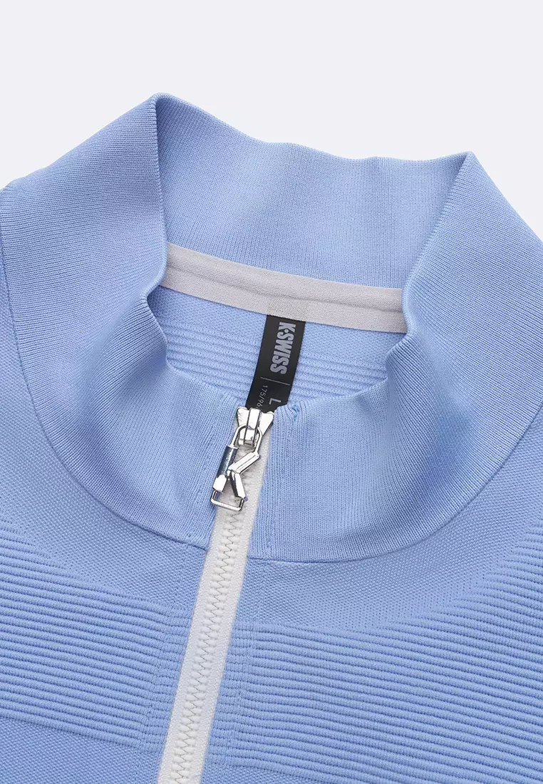 MEN'S LOGO COLOR BLOCK KNIT PATCHWORK JACKET