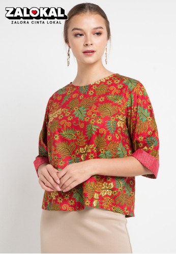 Jual Le Viel Batik  Vivi Blouse  Original ZALORA  Indonesia