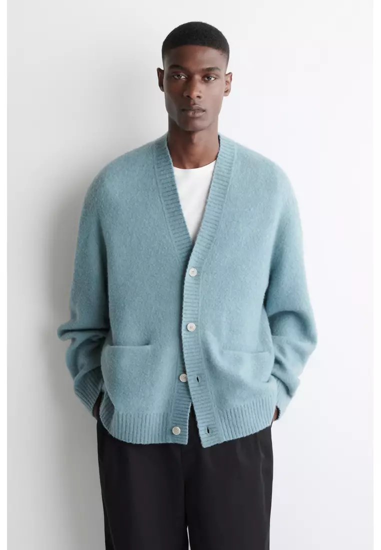 Buy COS BRUSHED-WOOL V-NECK CARDIGAN 2026 Online | ZALORA