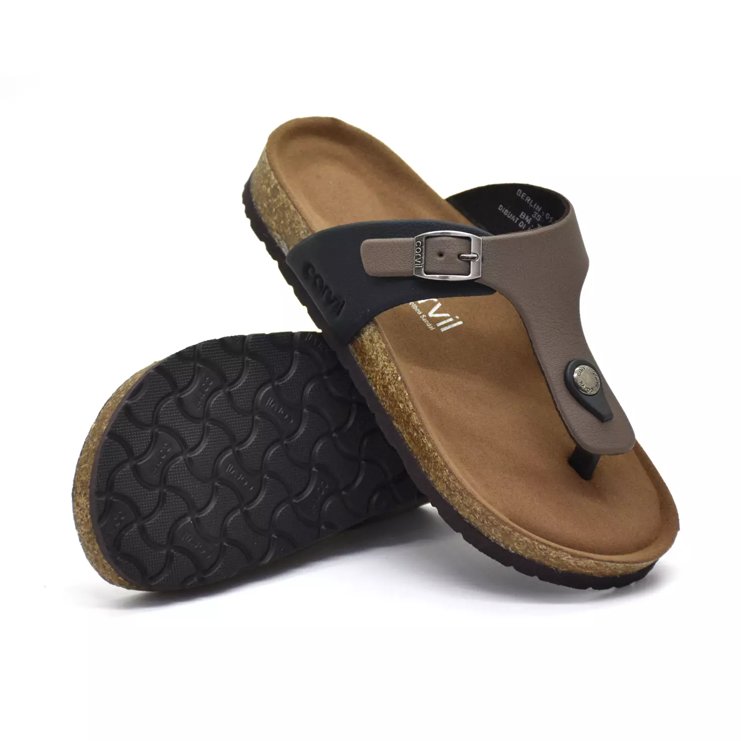 Carvil Sandal Anak Berlin-01 TP Grey/Black