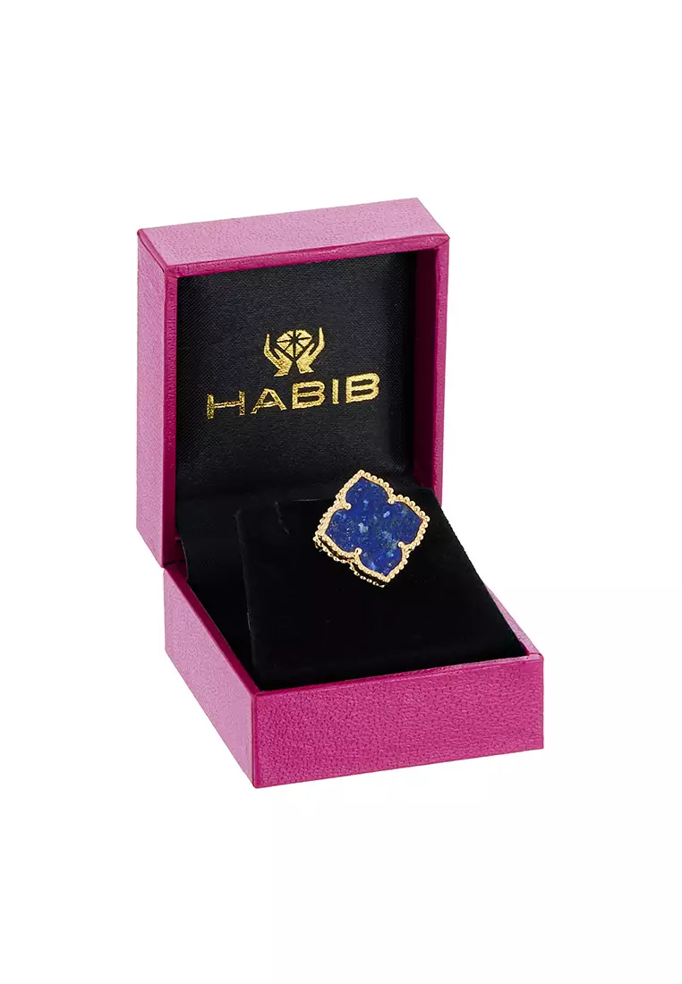 HABIB AL-ZAHRA | Lapis Lazuli Brooch in 750/18K Yellow Gold 353561124(YG)-LZ