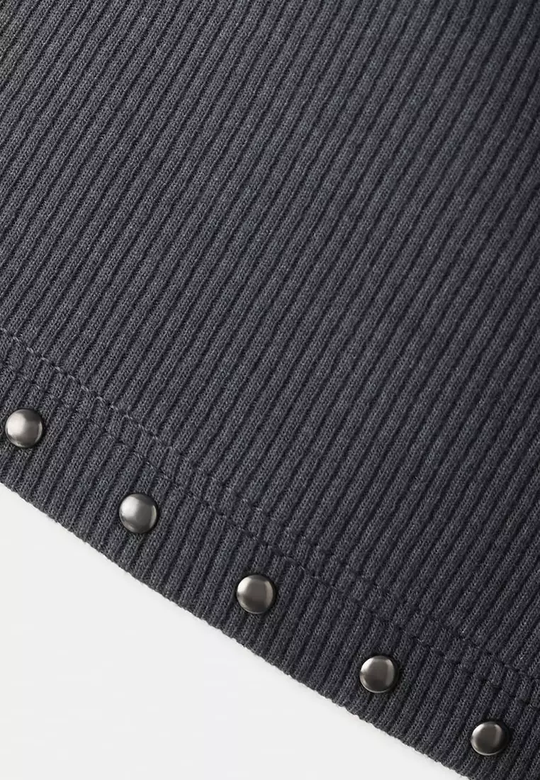 Short-Sleeve Studded T-Shirt