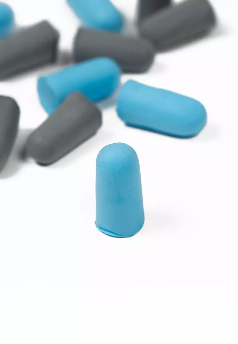 Crossing Soft Foam Earplugs 6 Pairs - Blue/Grey
