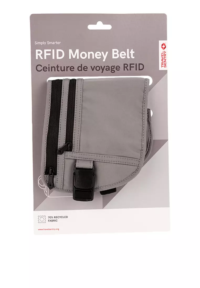 RFID Money Belt Grey