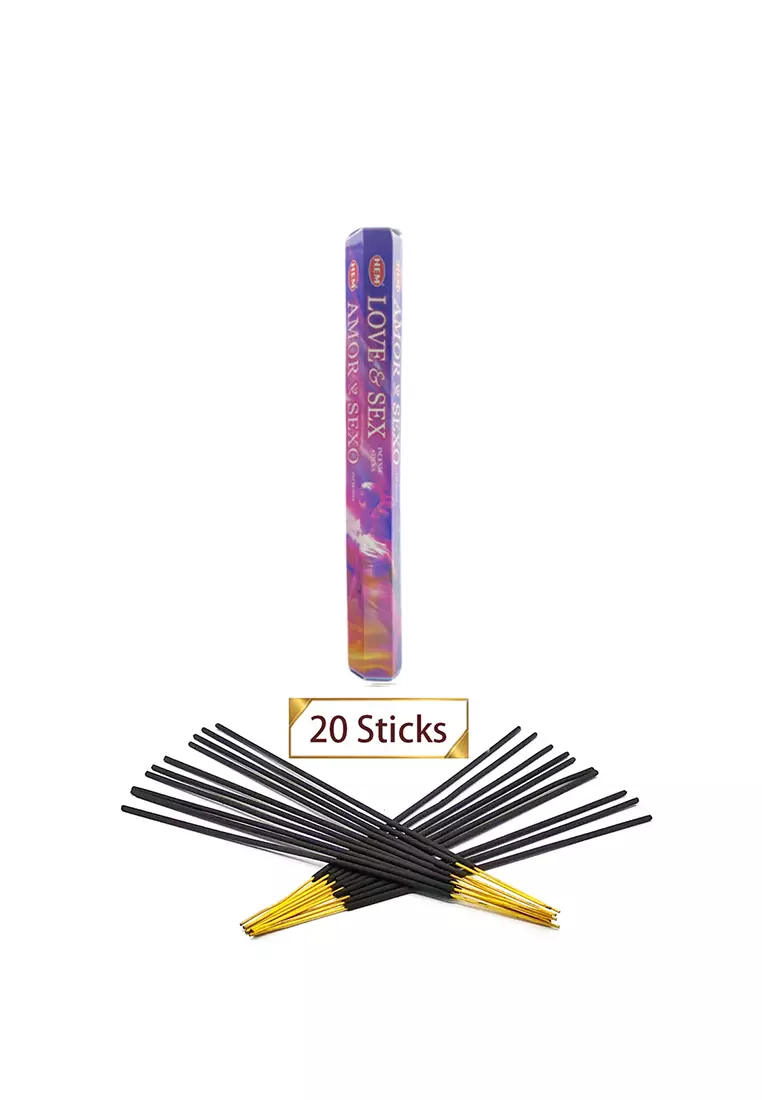 HEM HEM - LOVE SEX Incense Sticks 20PCs in Hexagonal Box, India Handmade  for meditating (HI-LOVE-SEX) 2024 | Buy HEM Online | ZALORA Hong Kong