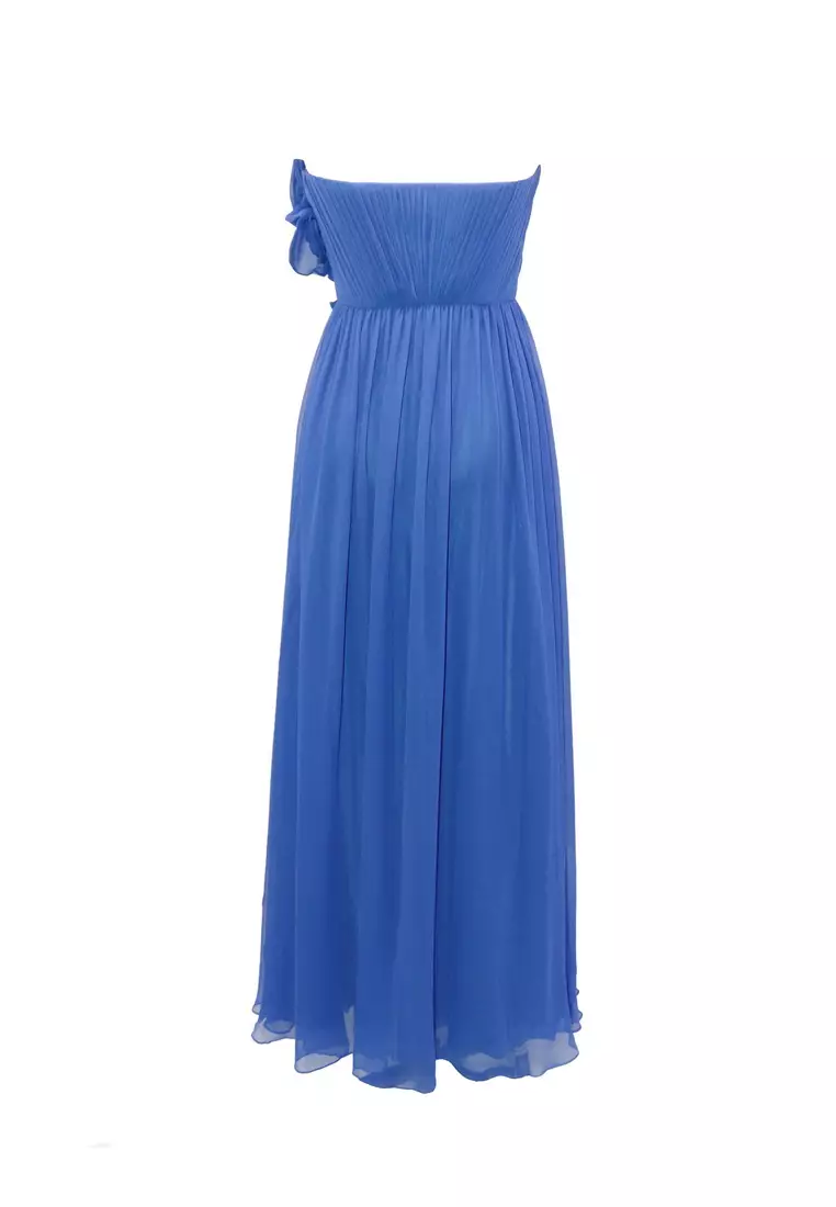 Romantic Effortless Silk Chiffon Evening Dress