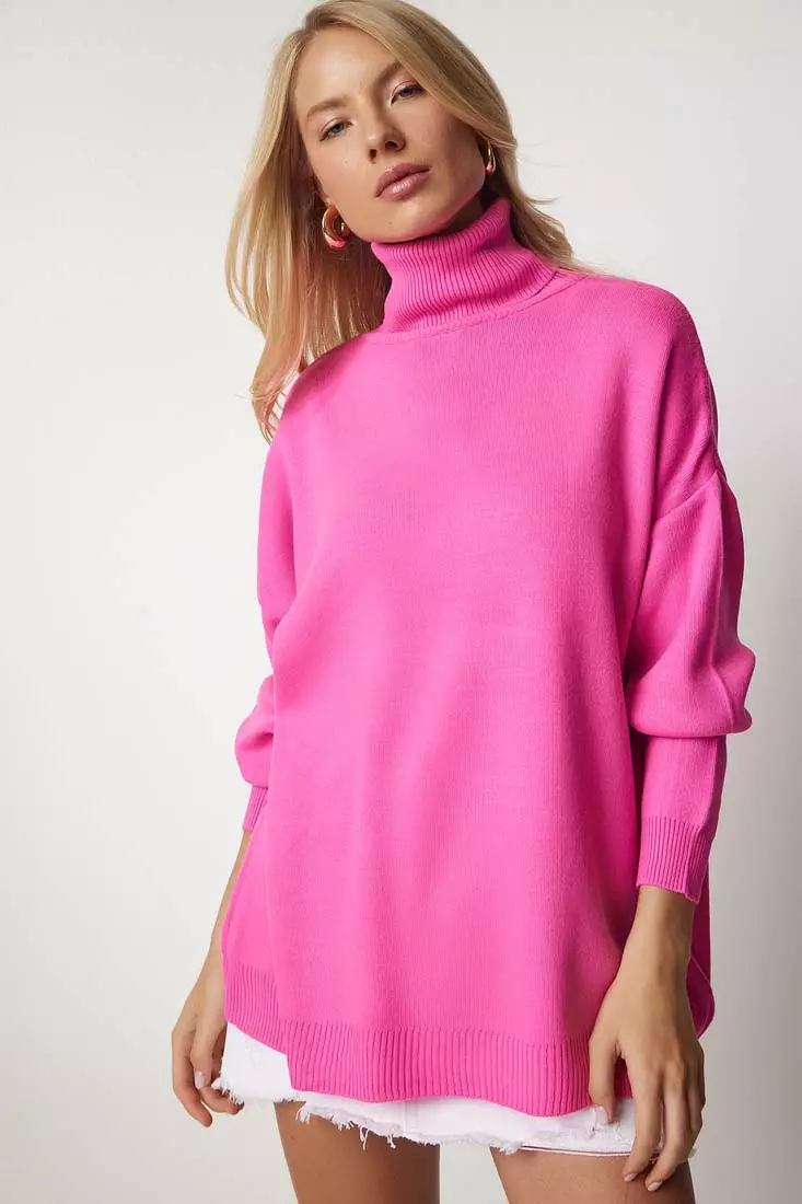 Buy Happiness Istanbul Turtleneck Oversized Knit Sweater 2025