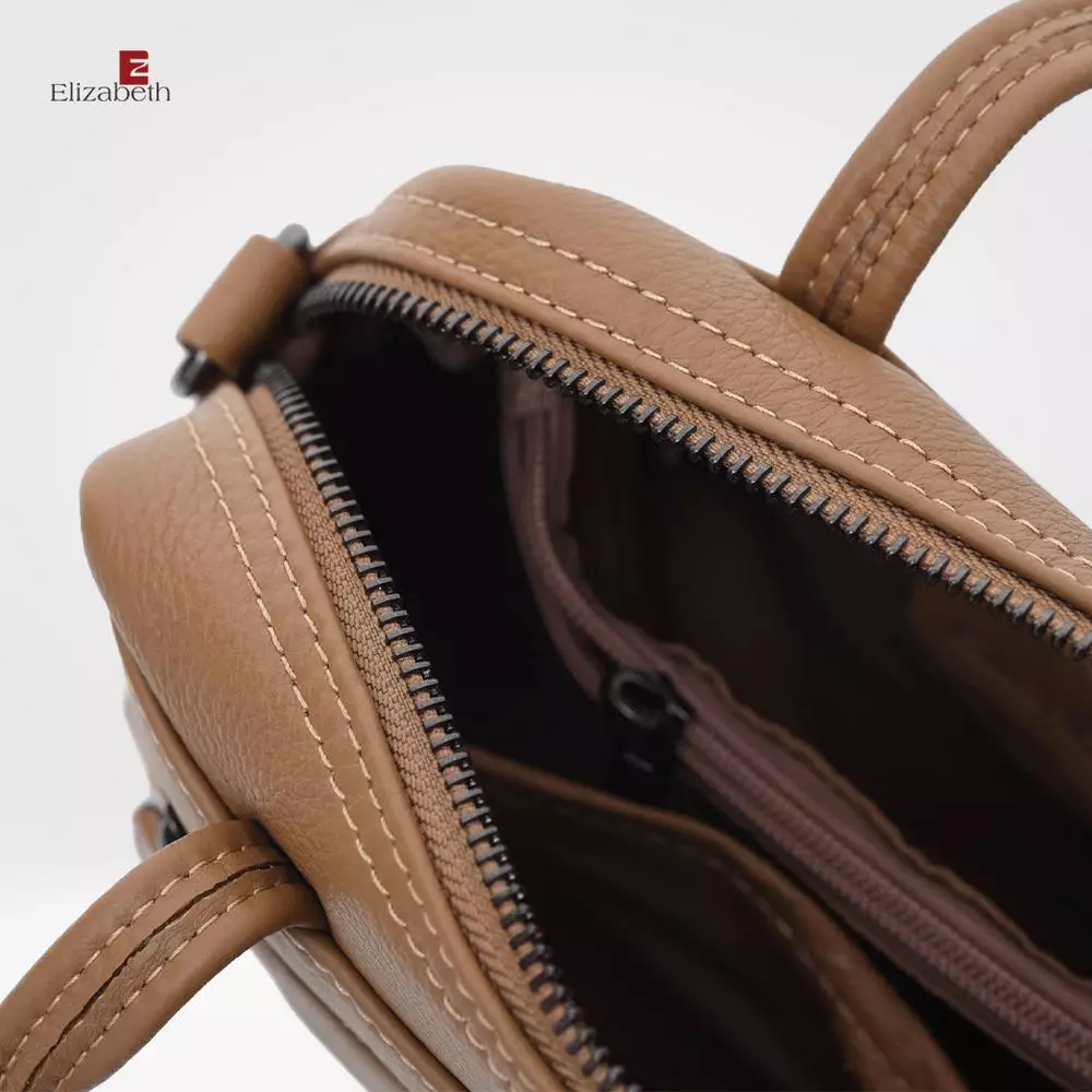 Tas Elizabeth Genuine Leather Sling Bag 0720-0511 Khaki