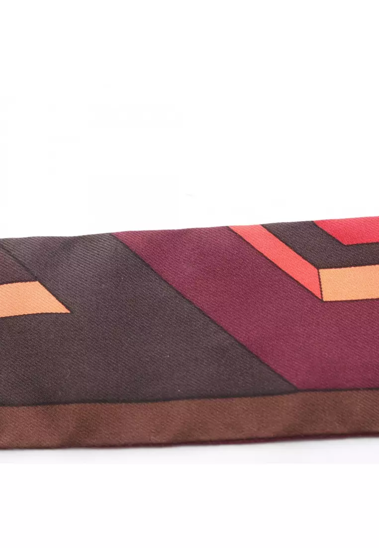 Pre-Loved Hermès twilly ribbon scarf silk multicolor