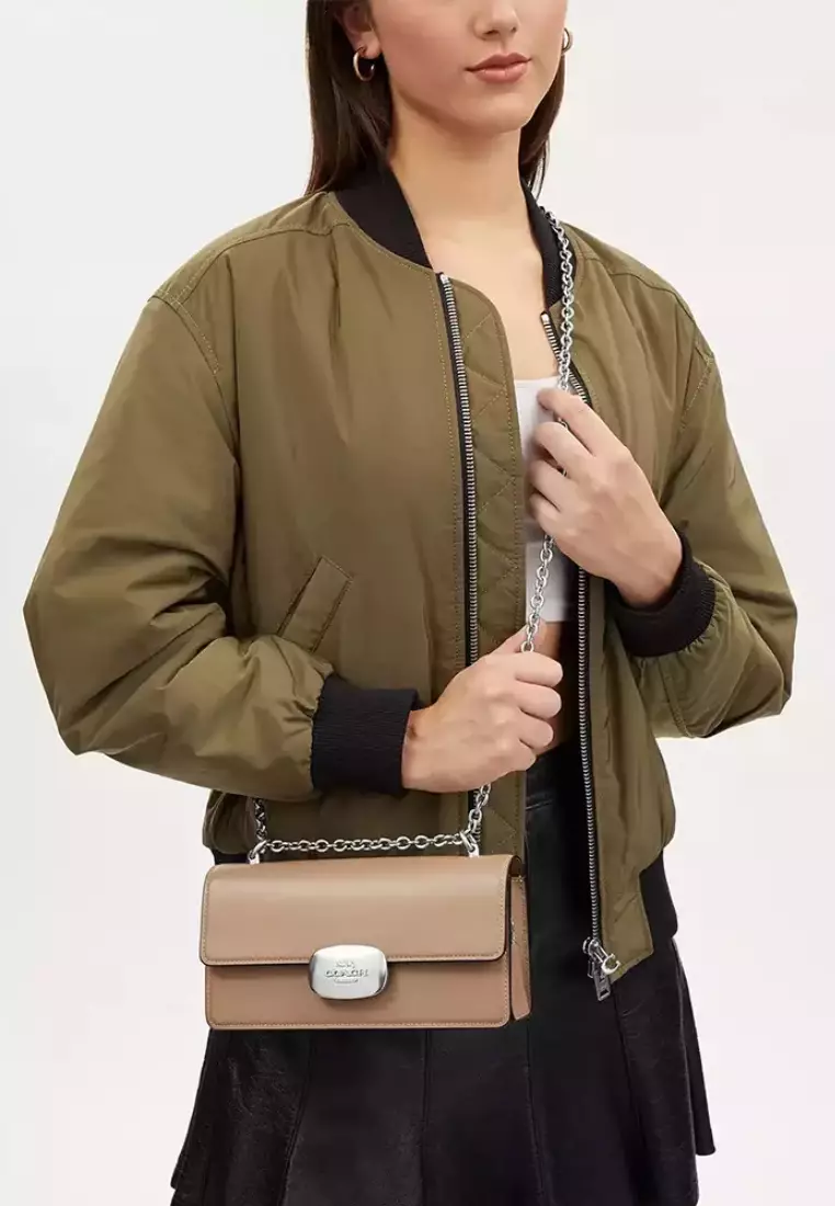 Eliza Flap Crossbody Taupe