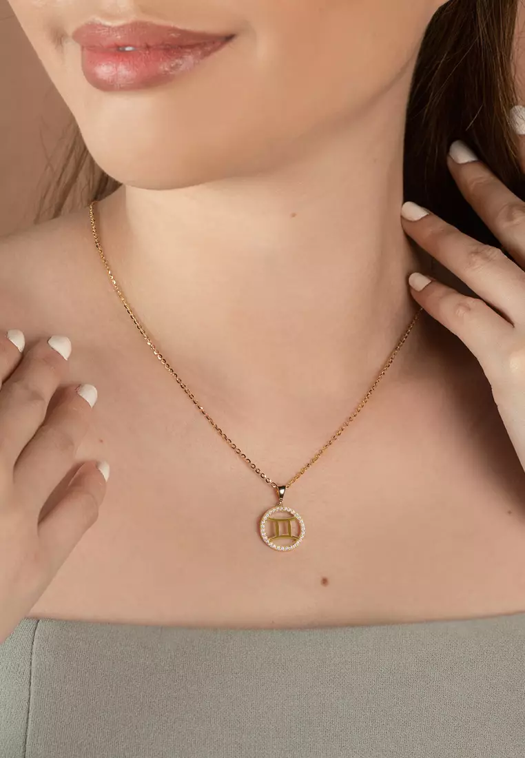 Gemini Pendant 14k Gold