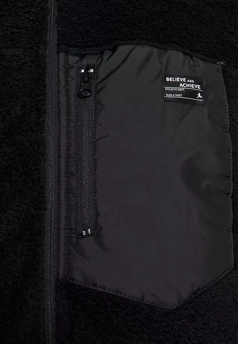 Plush Pocketed Winter Jacket