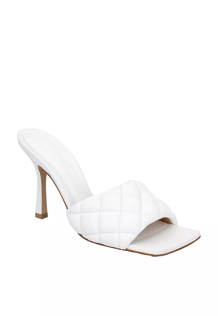 Bottega veneta discount white strappy heels