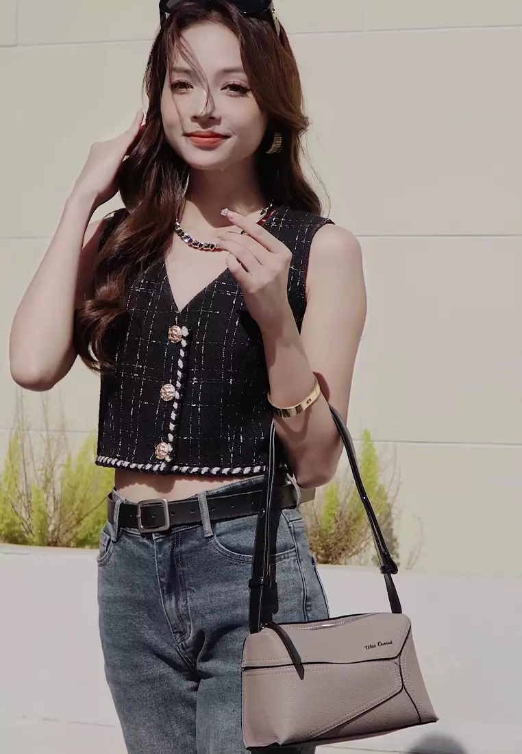 Women's Sling Bag / Crossbody Bag (Tas Selempang Wanita) - Cokelat