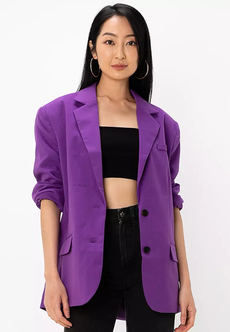 Asos purple blazer hot sale
