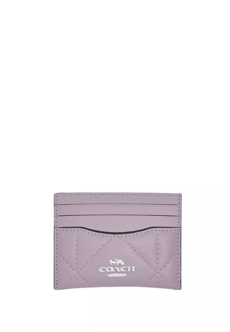 Jual Coach Slim Id Card Case With Puffy Diamond Quilting Mist Original