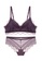 ZITIQUE purple Young Girl Ultra-thin Lace Lingerie Set (Bra And Underwear) - Purple 00509US493C596GS_1