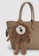Urban Revivo beige Lion Detail Tote Bag 91945AC3DAE2A8GS_4
