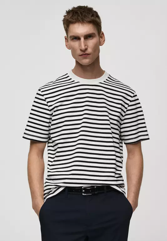100% Cotton Striped T-Shirt