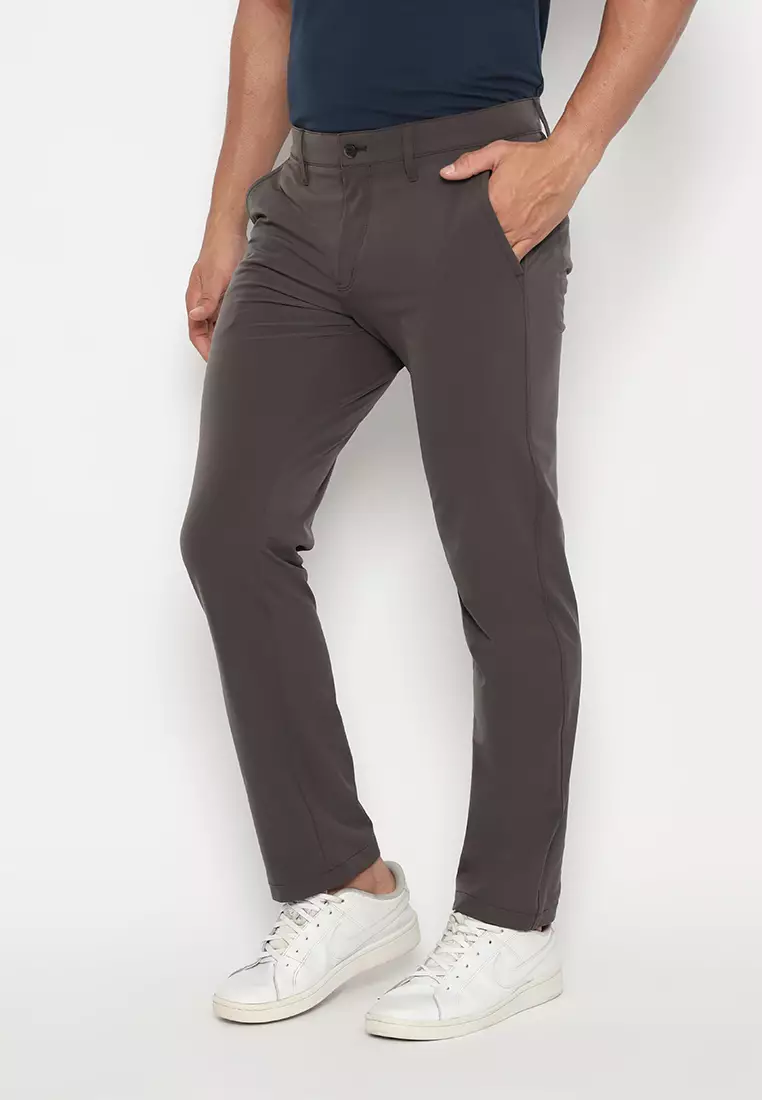 Jack Nicklaus Nordic Celana Panjang Pria Slim Fit Charcoal