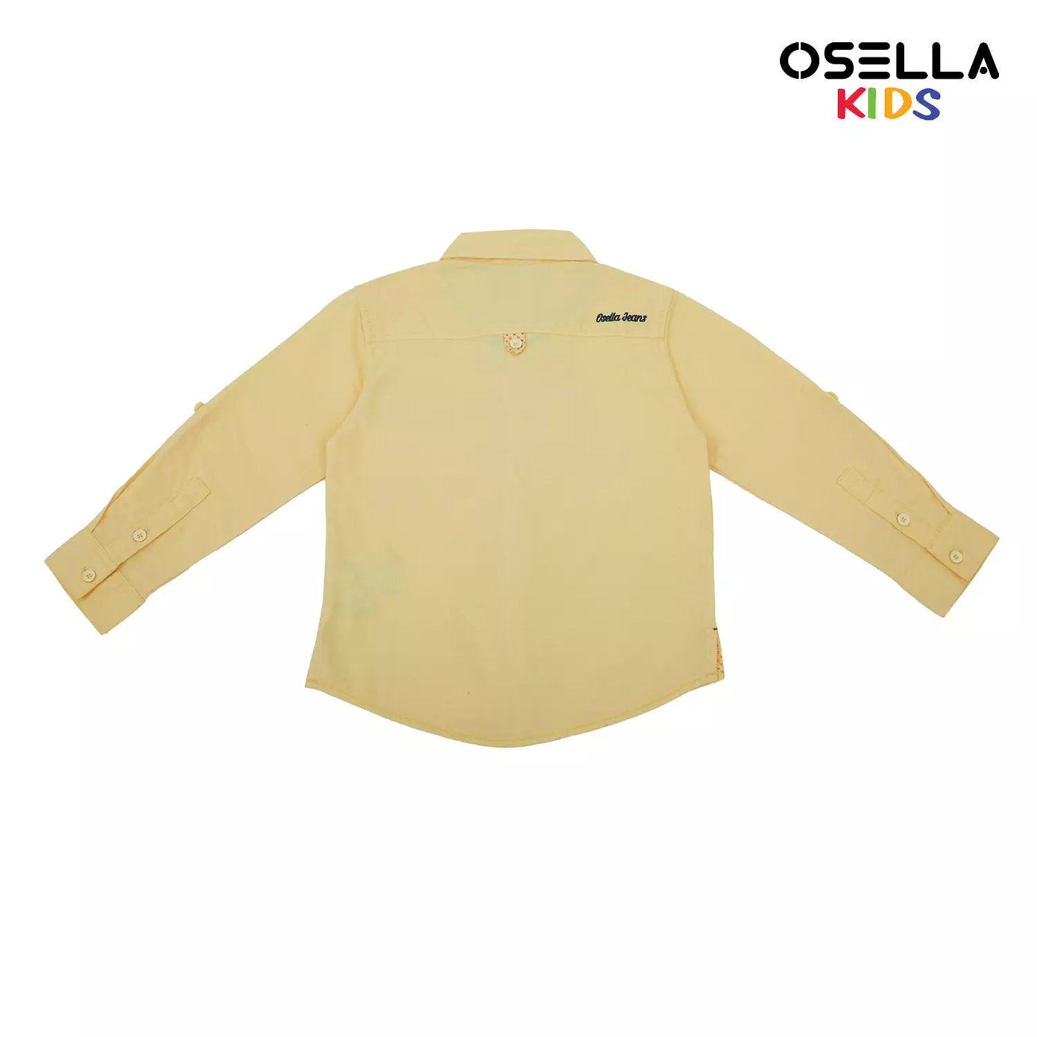 Osella Zahir Linen Slub Long Sleeve Solid Shirt 2237500302 | Atasan Kemeja Lengan Panjang Anak Laki Laki