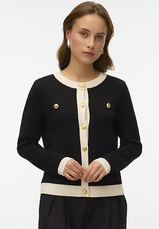 Long Sleeve Round Neck Cardigan