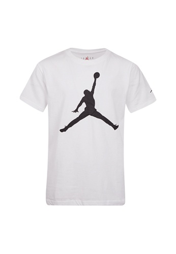 Jordan white Jordan Boy's Jumpman Short Sleeves Tee - White 92F64KAFEEEED8GS_1